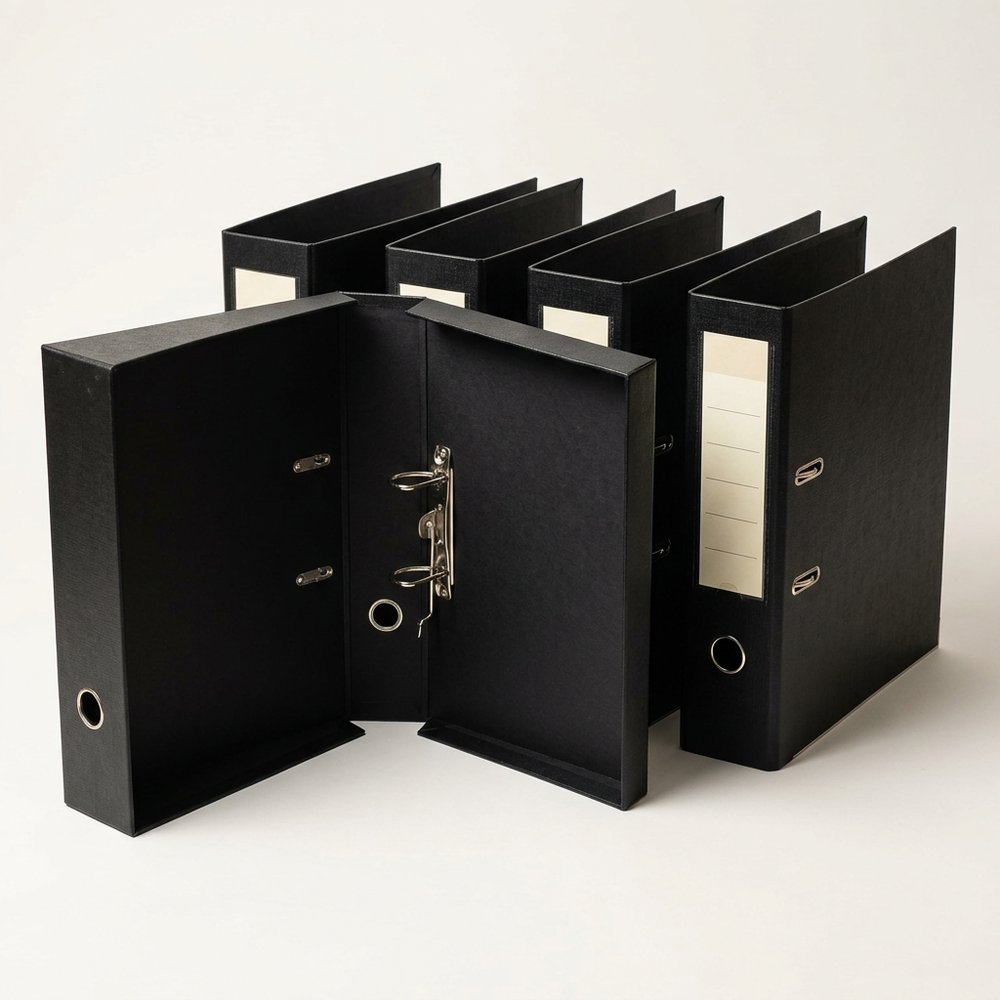Premium Box File A4 with Spring Clip (Pack of 5)